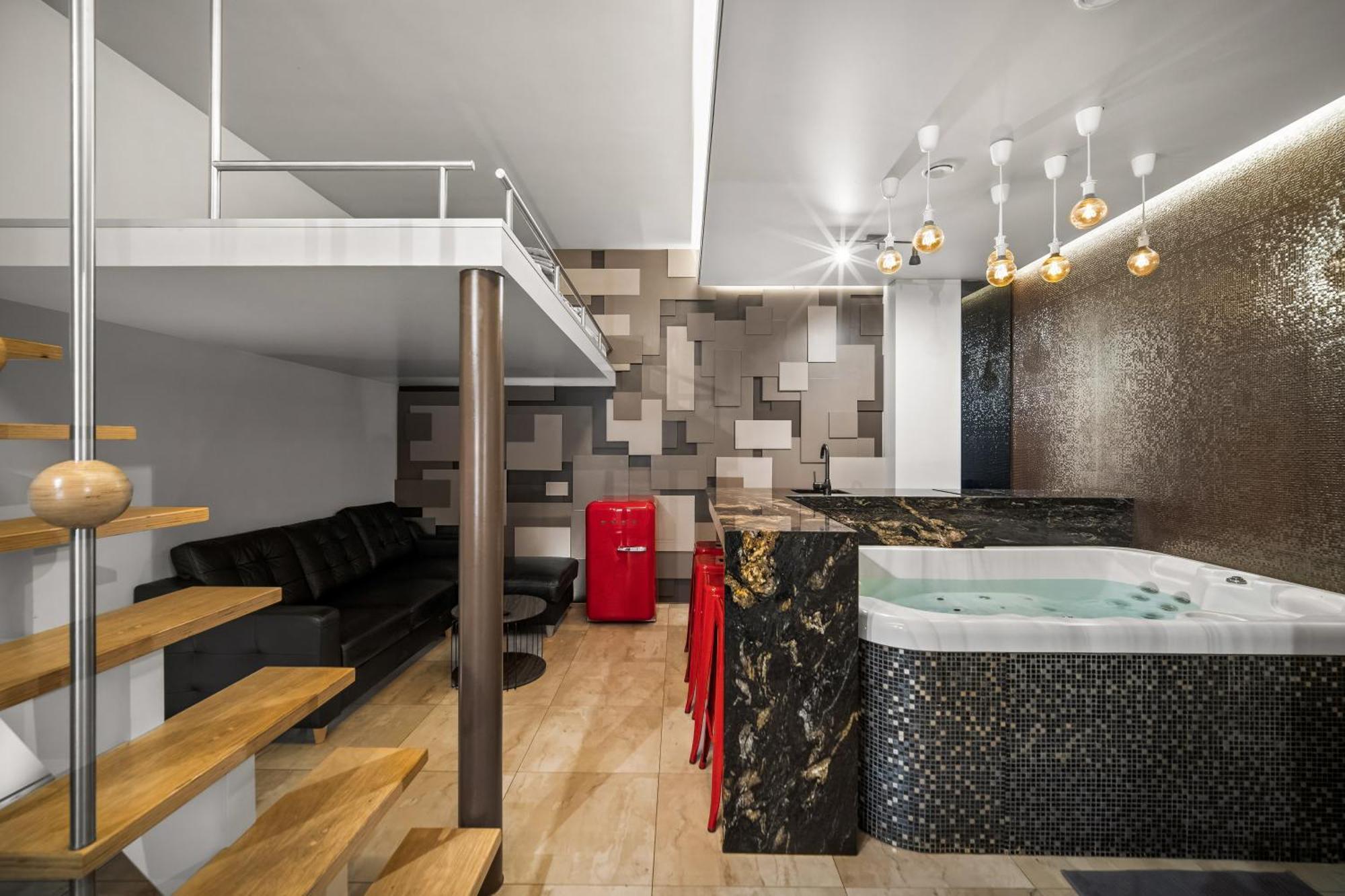 Secret Lounge - Cozy Studio With Sauna And Jacuzzi VNO Eksteriør billede
