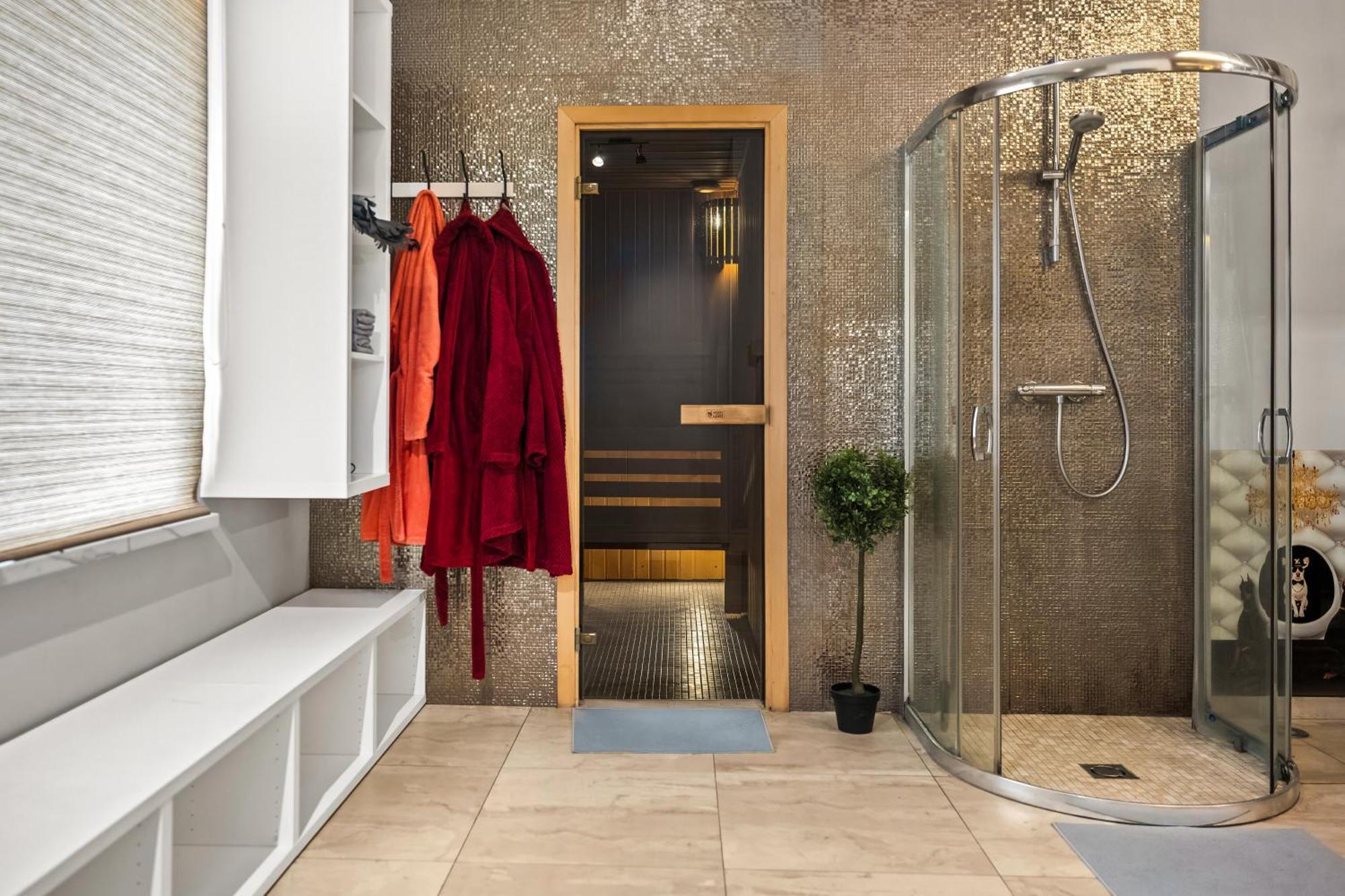 Secret Lounge - Cozy Studio With Sauna And Jacuzzi VNO Eksteriør billede